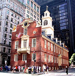 Lead coated copper steeple with weathervane - Boston